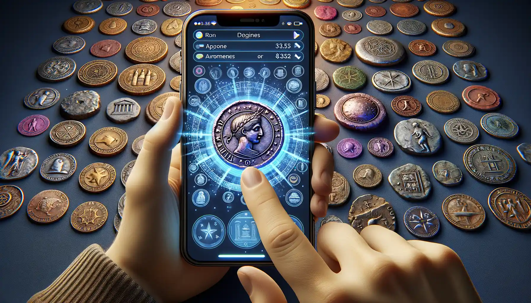 Using Augmented Reality to Explore Historical Coin Collections